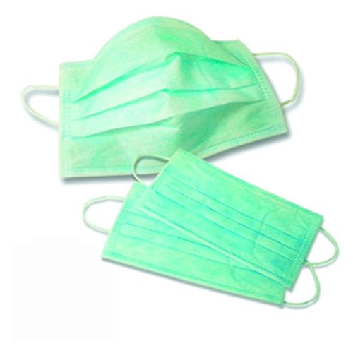 Green 3 Ply Face Masks